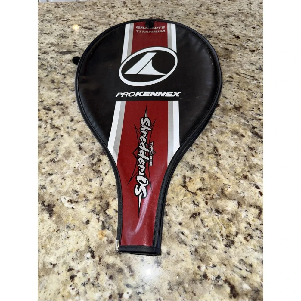 ProKennex power shredder OS ultralight graphite titanium‎ racket W/cover 5034